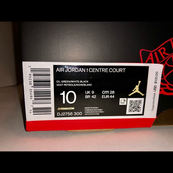 COPY - BRAND NEW Jordan 1 Centre Court Oil Green Sz. 10 - Picture 10 of 10